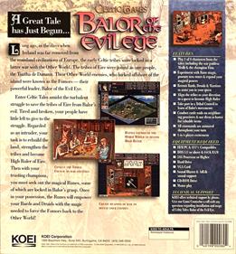 Celtic Tales: Balor of the Evil Eye - Box - Back Image