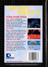 Galaxy Force II - Box - Back Image
