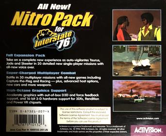 Interstate '76: Nitro Pack - Box - Back Image