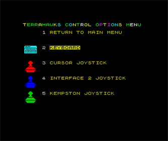 Terrahawks - Screenshot - Game Select Image