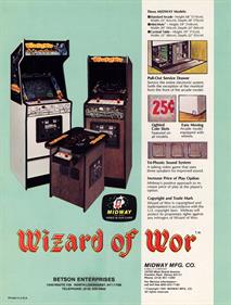 Wizard of Wor - Advertisement Flyer - Back Image