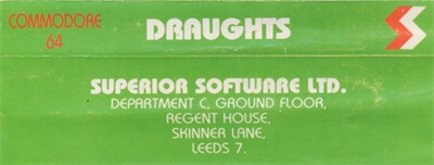Draughts (Superior Software) - Box - Back Image