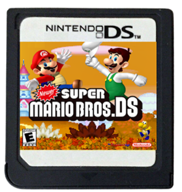 Newer Super Mario Bros. DS - Fanart - Cart - Front Image