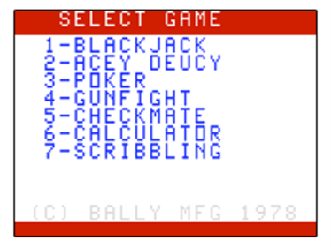 Blackjack / Poker / Acey-Deucey - Screenshot - Game Title Image