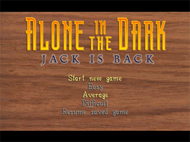 Alone in the Dark: One-Eyed Jack's Revenge - Screenshot - Game Title Image