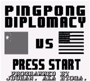 Ping-Pong Diplomacy - Screenshot - Game Title Image