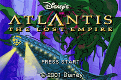 Disney's Atlantis: The Lost Empire - Screenshot - Game Title Image