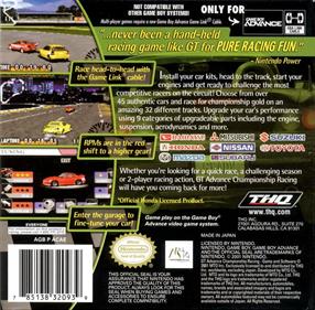 GT Advance Championship Racing - Box - Back Image