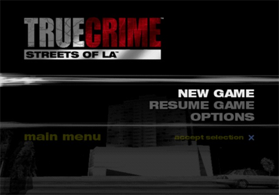 True Crime: Streets of LA - Screenshot - Game Title Image
