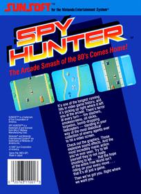 Spy Hunter - Box - Back Image