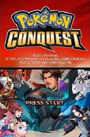 Pokémon Conquest - Screenshot - Game Title Image