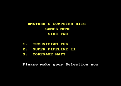6 Computer Hits 2 - Screenshot - Game Select Image