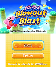 Kirby's Blowout Blast - Screenshot - Game Title Image