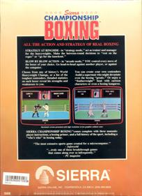 Sierra Championship Boxing - Box - Back