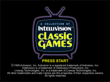 A Collection of Classic Games from the Intellivision - Screenshot - Game Title Image
