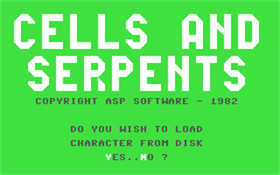 Cells & Serpents - Screenshot - Game Title Image