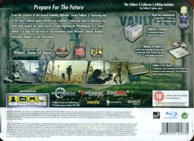 Fallout 3: Collector's Edition - Box - Back Image
