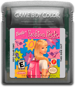 Barbie: Fashion Pack Games - Fanart - Cart - Front