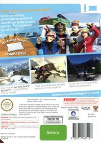 Shaun White Snowboarding: Road Trip - Box - Back Image