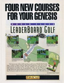 World Class Leaderboard Golf - Advertisement Flyer - Front Image