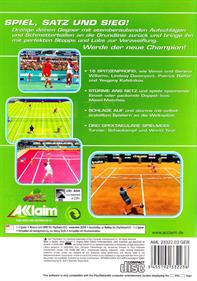 Sega Sports Tennis - Box - Back Image