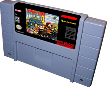Donkey Kong Country 3: Dixie Kong's Double Trouble! - Cart - 3D Image