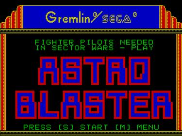 AstroBlaster - Screenshot - Game Title Image