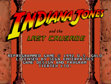 Indiana Jones and the Last Crusade - Screenshot - Game Title Image