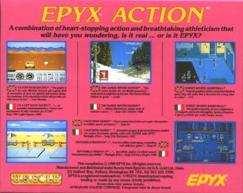 Epyx Action - Box - Back Image