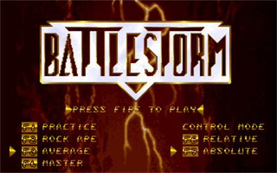 Battlestorm - Screenshot - Game Select Image