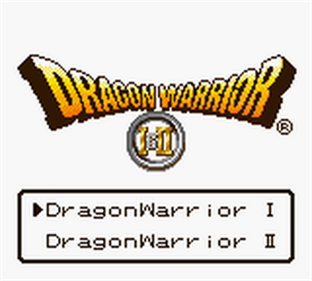 Dragon Warrior I & II - Screenshot - Game Title Image
