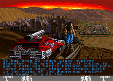 BadLands (Atari) - Screenshot - Game Over Image