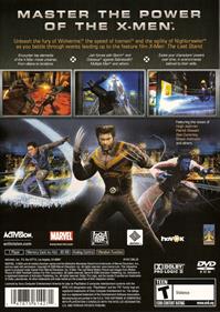 X-Men: The Official Game - Box - Back Image