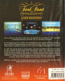 Trivial Pursuit: A New Beginning - Box - Back Image