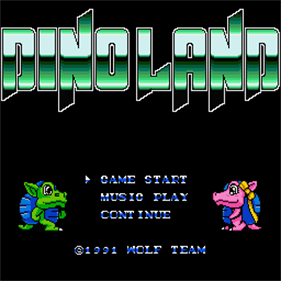 Dino Land - Screenshot - Game Title Image