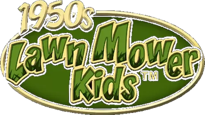 1950s Lawn Mower Kids - Clear Logo Image