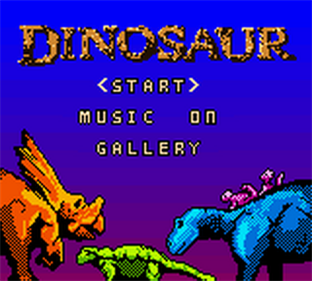 Dinosaur - Screenshot - Game Title Image