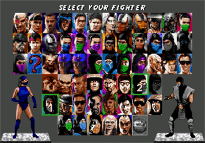 Ultimate Mortal Kombat Trilogy - Screenshot - Game Select Image