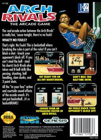 Arch Rivals: The Arcade Game - Box - Back Image