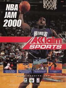 NBA Jam 2000 - Advertisement Flyer - Front Image