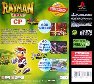 Rayman Brain Games - Box - Back Image