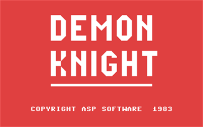 Demon Knight - Screenshot - Game Title Image