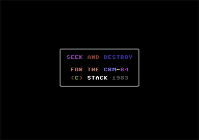 Seek & Destroy! - Screenshot - Game Title Image