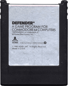 Defender (Atarisoft) - Cart - Front