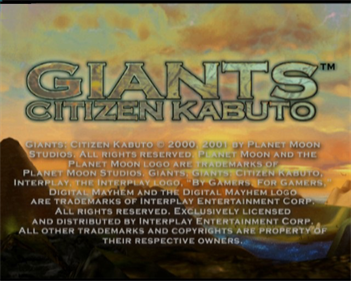 Giants: Citizen Kabuto - Screenshot - Game Title Image