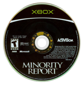 Minority Report: Everybody Runs - Disc Image