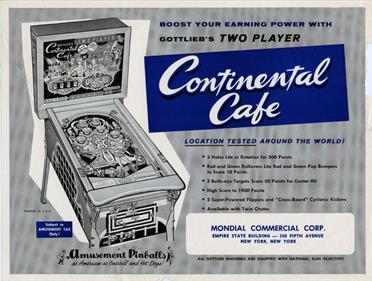 Continental Cafe - Advertisement Flyer - Front Image