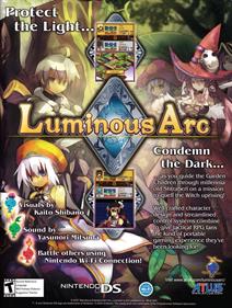 Luminous Arc - Advertisement Flyer - Front Image