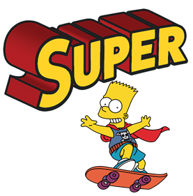 Super Bart Simpson - Clear Logo Image