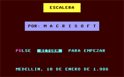 Escalera - Screenshot - Game Title Image